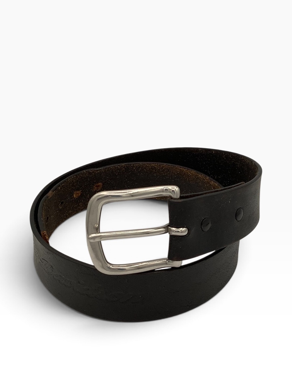 Harley-Davidson Black Leather Belt Sz 32/33W